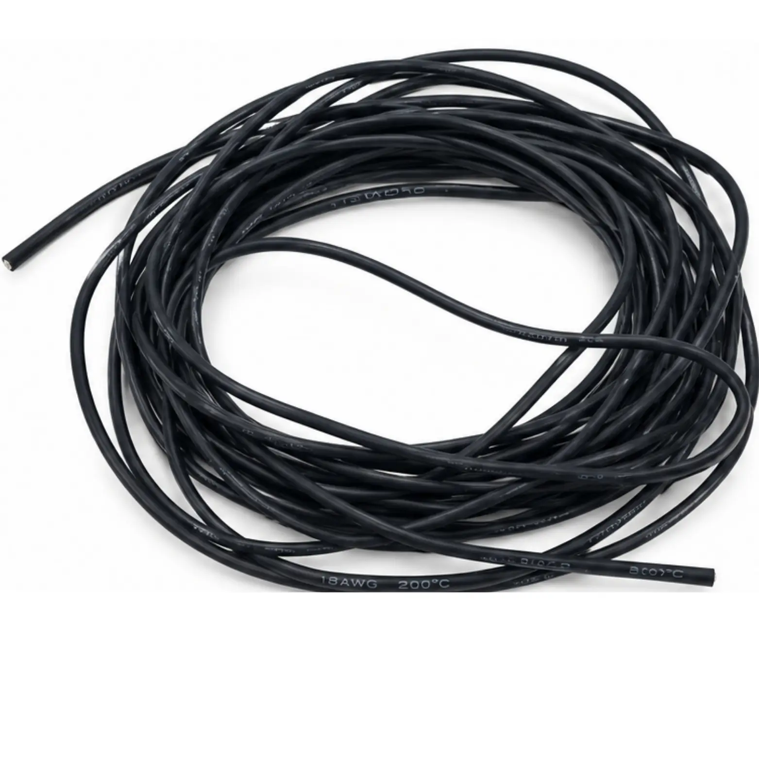 SILICONE WIRE 18AWG BLACK